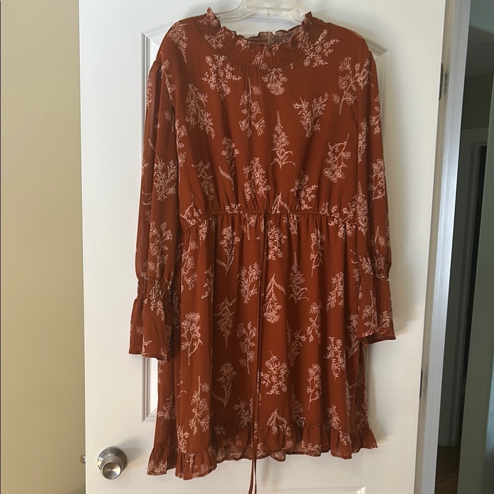 Floral Rust Women’s Dress
